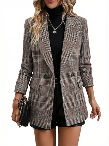 Mina Women's Plaid Tweed Blazer: $50.99 Mina Women's Plaid Tweed Blazer: $50.99