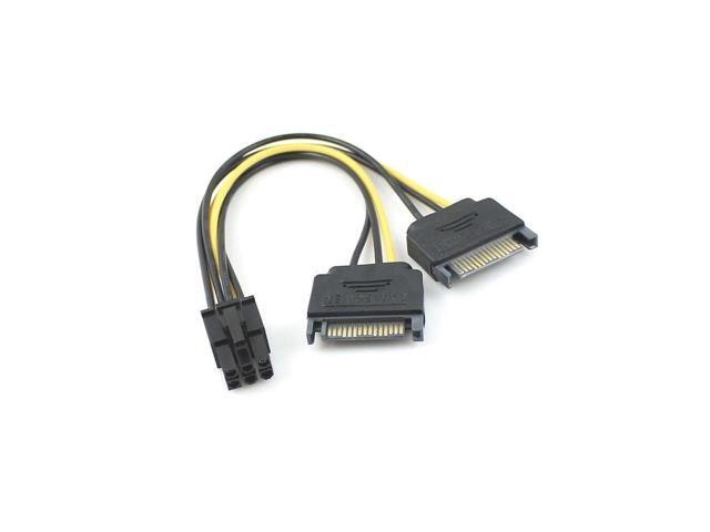 Bucier Dual SATA 15-Pin to PCI-E 6-Pin Graphics Card Power Cable: $18.09 Bucier Dual SATA 15-Pin to PCI-E 6-Pin Graphics Card Power Cable: $18.09