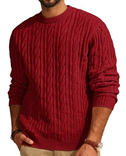 PJ Paul Jones Men's Crewneck Cable Knit Pullover: $29.98 PJ Paul Jones Men's Crewneck Cable Knit Pullover: $29.98