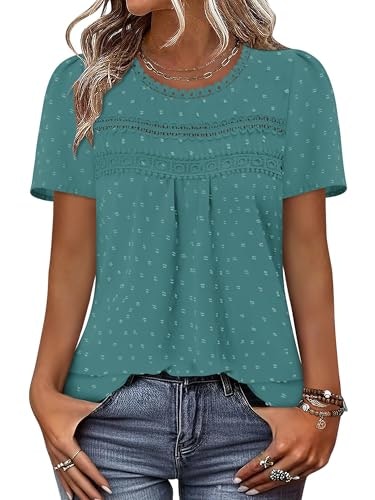Bette Boutik Women's Swiss Dot Bohemian Blouse: $17.99 Bette Boutik Women's Swiss Dot Bohemian Blouse: $17.99