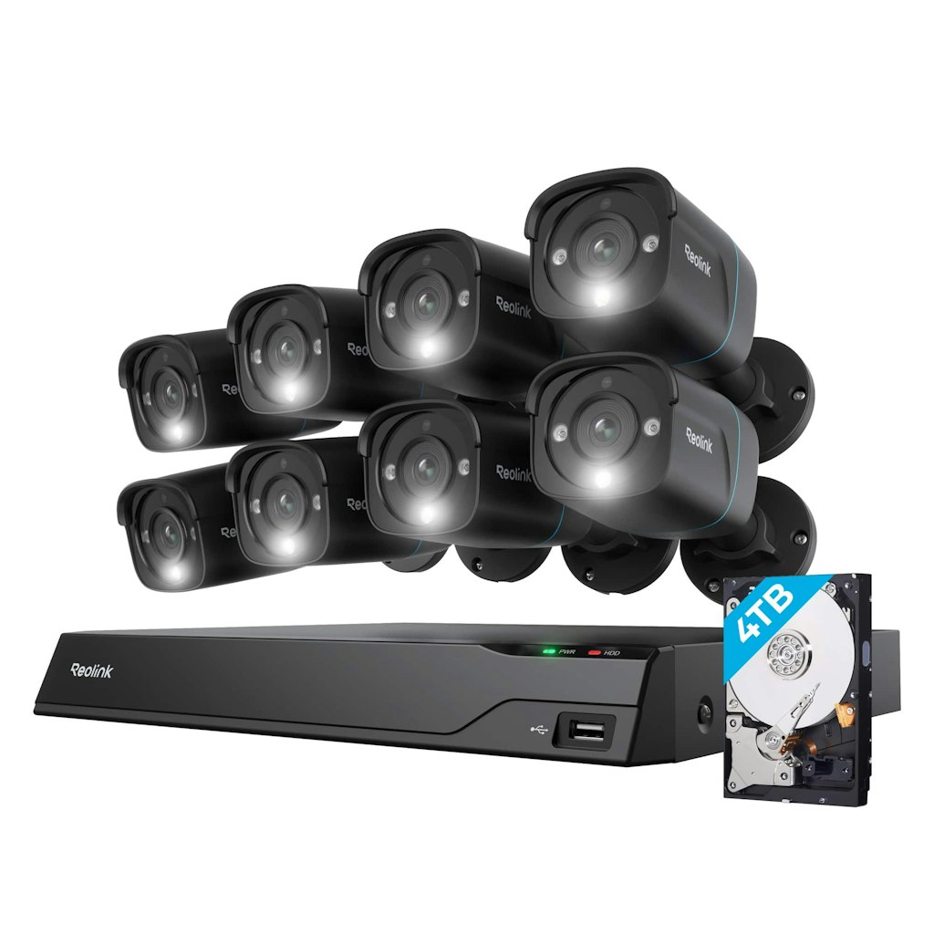 Reolink 16-Channel 8-Camera 4K 8MP 4TB PoE Security Surveillance System: $1,199.99 Reolink 16-Channel 8-Camera 4K 8MP 4TB PoE Security Surveillance System: $1,199.99