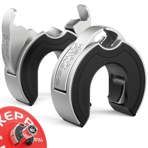 Keppi 2-Inch Aluminum Barbell Collar Clamps: $33.99