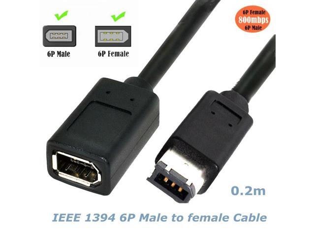 IEEE 1394 Firewire 6-Pin Male to 6-Pin Female Extension Cable: $15.46 IEEE 1394 Firewire 6-Pin Male to 6-Pin Female Extension Cable: $15.46