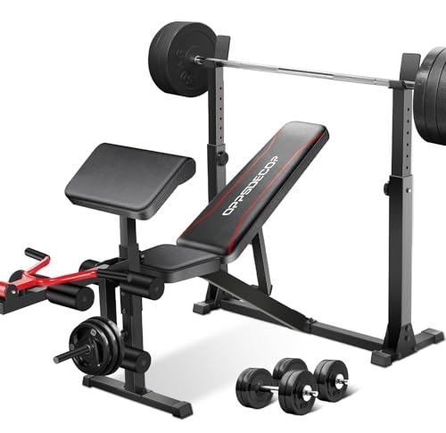 Oppsdecor 900-Pound Weight Bench Set with Squat Rack and Leg Extension: $139.97 Oppsdecor 900-Pound Weight Bench Set with Squat Rack and Leg Extension: $139.97