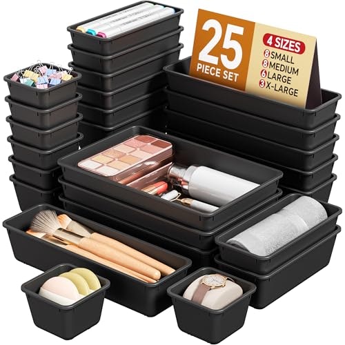 Kemethy Plastic Drawer Organizer 25-Piece Set: $11.95