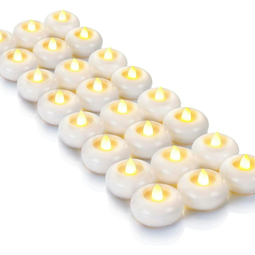 Homemory 2-Inch Battery Operated Flameless Floating LED Tealights 24-Pack: $19.66 Homemory 2-Inch Battery Operated Flameless Floating LED Tealights 24-Pack: $19.66