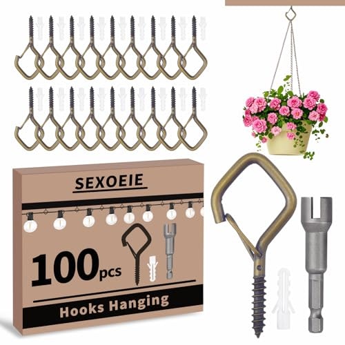 Sexoeie 100-Piece Bronze Eye Screw Hooks: $22.30 Sexoeie 100-Piece Bronze Eye Screw Hooks: $22.30