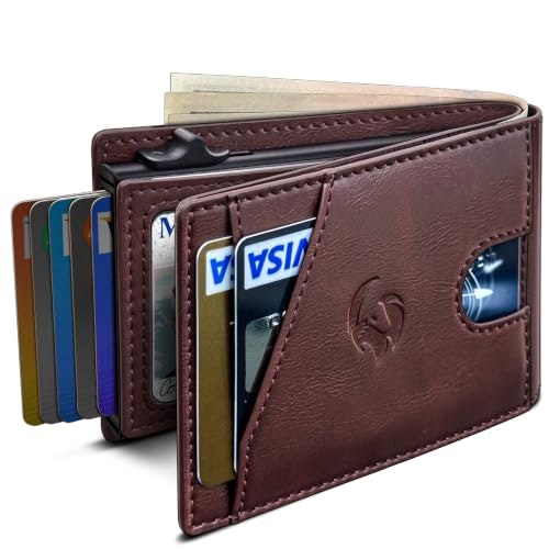Housmai Slim Pop-Up RFID-Blocking Bifold Wallet: $32.99