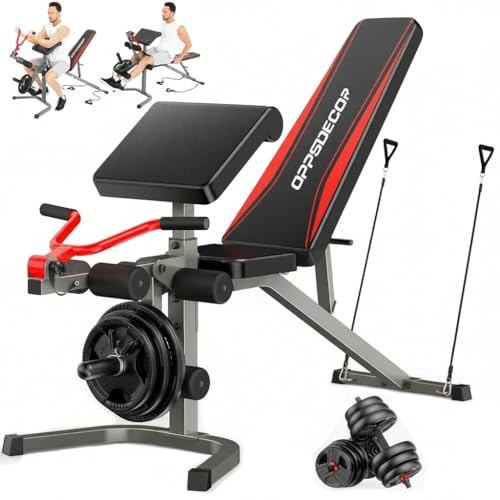 Oppsdecor 900-lb. Adjustable Weight Bench with Leg and Preacher Curl Attachment: $139.97 Oppsdecor 900-lb. Adjustable Weight Bench with Leg and Preacher Curl Attachment: $139.97