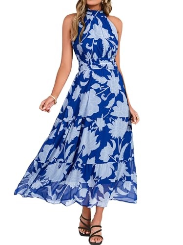 Simplee Women's Floral Halter Maxi Dress: $45.04 Simplee Women's Floral Halter Maxi Dress: $45.04