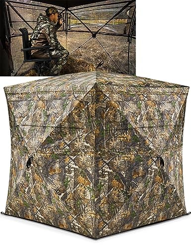 Tidewe 3-4 Person 270-Degree See-Through Hunting Blind: $134.98