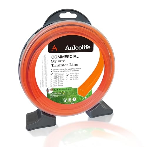 Anleolife .065-inch Square Weed Trimmer Line 370-foot Spool: $12.61 Anleolife .065-inch Square Weed Trimmer Line 370-foot Spool: $12.61