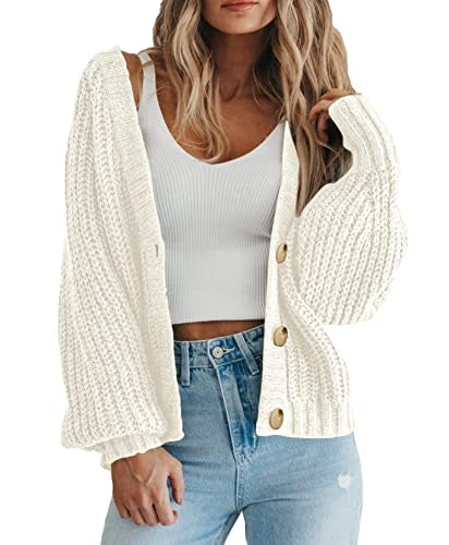 Prettygarden Women's Chunky Knit Open Front Cardigan Sweater: $27.98 Prettygarden Women's Chunky Knit Open Front Cardigan Sweater: $27.98