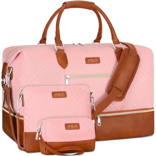 Women's Travel Duffel Bag with Shoe Compartment: $42.49