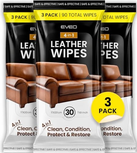 Eveo Leather Cleaner and Conditioner Wipes 3-Pack: $9.99 Eveo Leather Cleaner and Conditioner Wipes 3-Pack: $9.99