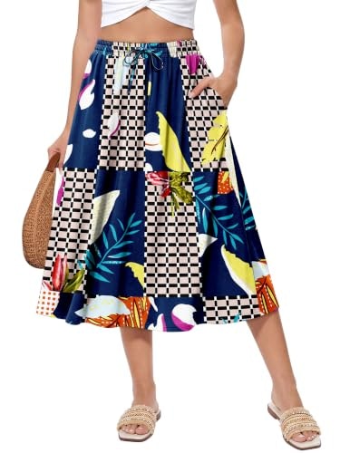 Angerella Women's Plus Size A-Line Midi Skirt: $19.98