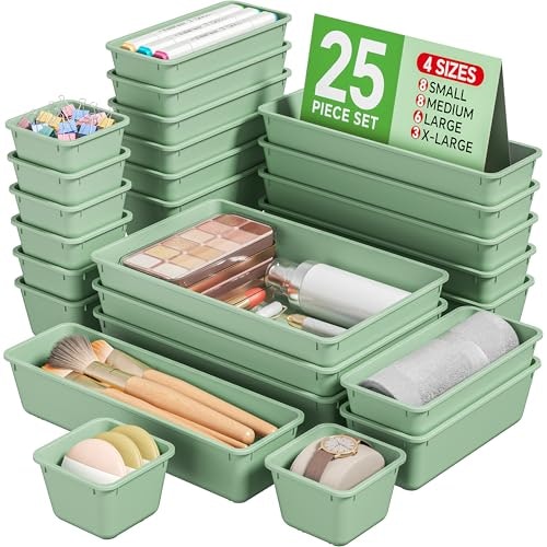 Kemethy Plastic Drawer Organizer Set 25-Piece: $13.96 Kemethy Plastic Drawer Organizer Set 25-Piece: $13.96