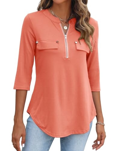 Women's 3/4 Sleeve Dressy Casual Blouse: $21.89 Women's 3/4 Sleeve Dressy Casual Blouse: $21.89