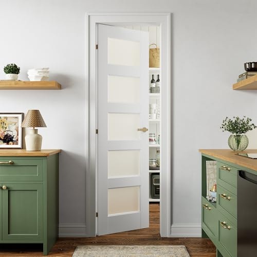 Smartstandard 24" x 80" Frosted Glass Pantry Door: $168.99 Smartstandard 24" x 80" Frosted Glass Pantry Door: $168.99
