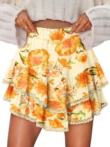 Onlypuff Floral Ruffle Skort: $28.89 Onlypuff Floral Ruffle Skort: $28.89