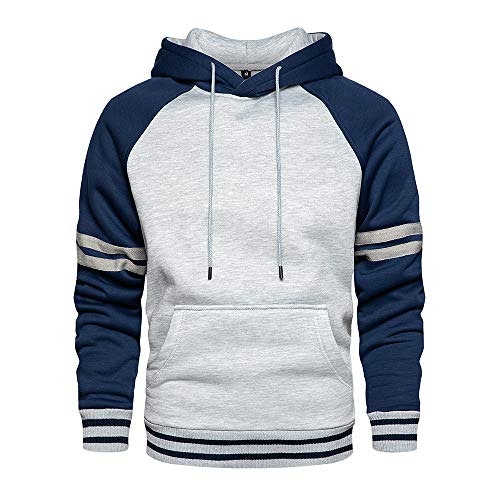 Toloer Men's Color Block Fleece Pullover Hoodie: $14.98 Toloer Men's Color Block Fleece Pullover Hoodie: $14.98