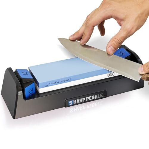 Sharp Pebble 1000/6000 Grit Whetstone Knife Sharpening Kit: $34.18 Sharp Pebble 1000/6000 Grit Whetstone Knife Sharpening Kit: $34.18
