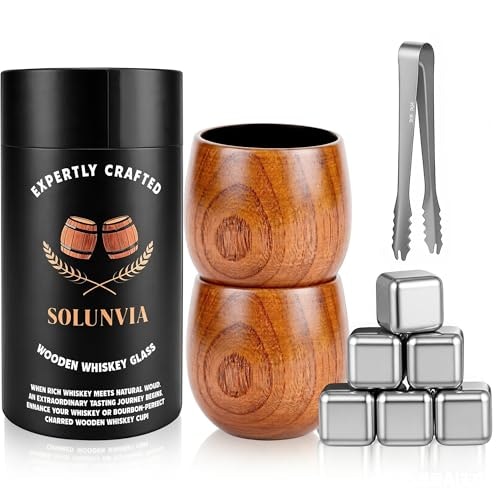 Solunvia Charred Wooden Whiskey Glass 2-Pack: $16.99 Solunvia Charred Wooden Whiskey Glass 2-Pack: $16.99