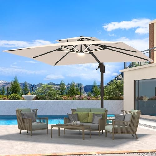 Ombrellon 10x13-Foot Cantilever LED Patio Umbrella: $339.99 Ombrellon 10x13-Foot Cantilever LED Patio Umbrella: $339.99