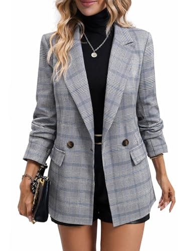 Mina Plaid Houndstooth Blazer Jacket: $50.99 Mina Plaid Houndstooth Blazer Jacket: $50.99