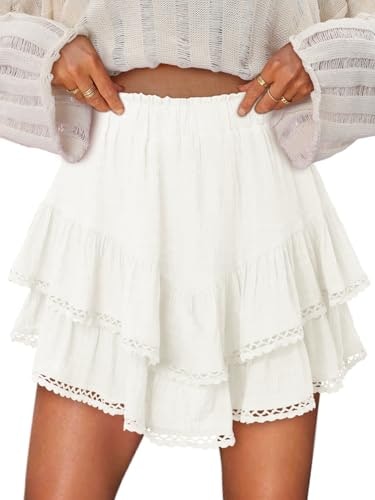 Onlypuff Women's Flowy Ruffle Skort: $28.49 Onlypuff Women's Flowy Ruffle Skort: $28.49