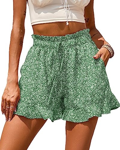 BTFBM Women's Boho Floral Ruffle Shorts: $19.99 BTFBM Women's Boho Floral Ruffle Shorts: $19.99
