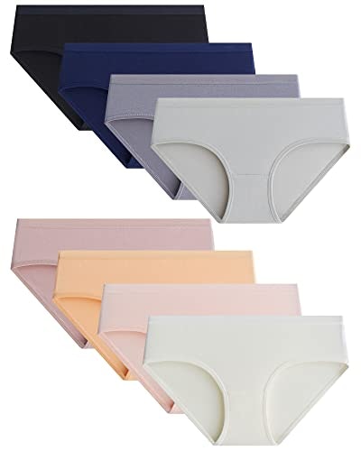 Adorel Teen Girls Cotton Briefs 8-Pack: $16.97