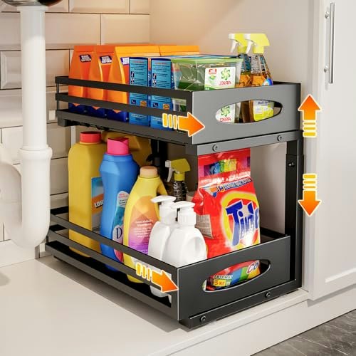 2-Tier Slide-Out Under Sink Organizer: $27.99 2-Tier Slide-Out Under Sink Organizer: $27.99