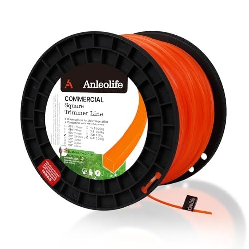 Anleolife .105-inch Commercial Square Heavy Duty Trimmer Line 5lb Spool: $31.40 Anleolife .105-inch Commercial Square Heavy Duty Trimmer Line 5lb Spool: $31.40
