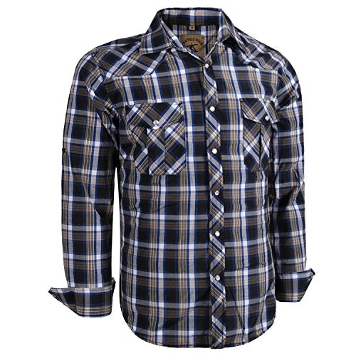 Coevals Club Men's Long Sleeve Plaid Western Snap Button Shirt: $26.34 Coevals Club Men's Long Sleeve Plaid Western Snap Button Shirt: $26.34