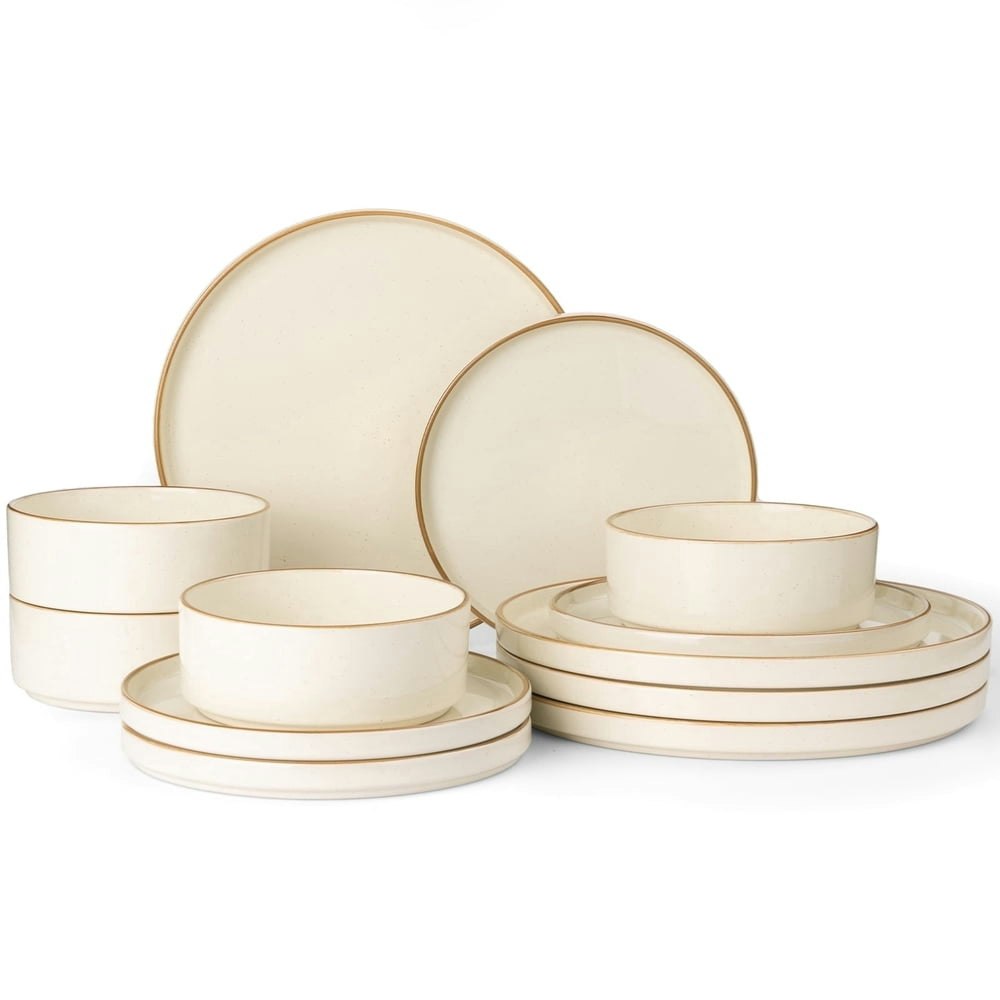 Famiware Nebula Stoneware Dinnerware 12-Piece Set: $55.99 Famiware Nebula Stoneware Dinnerware 12-Piece Set: $55.99