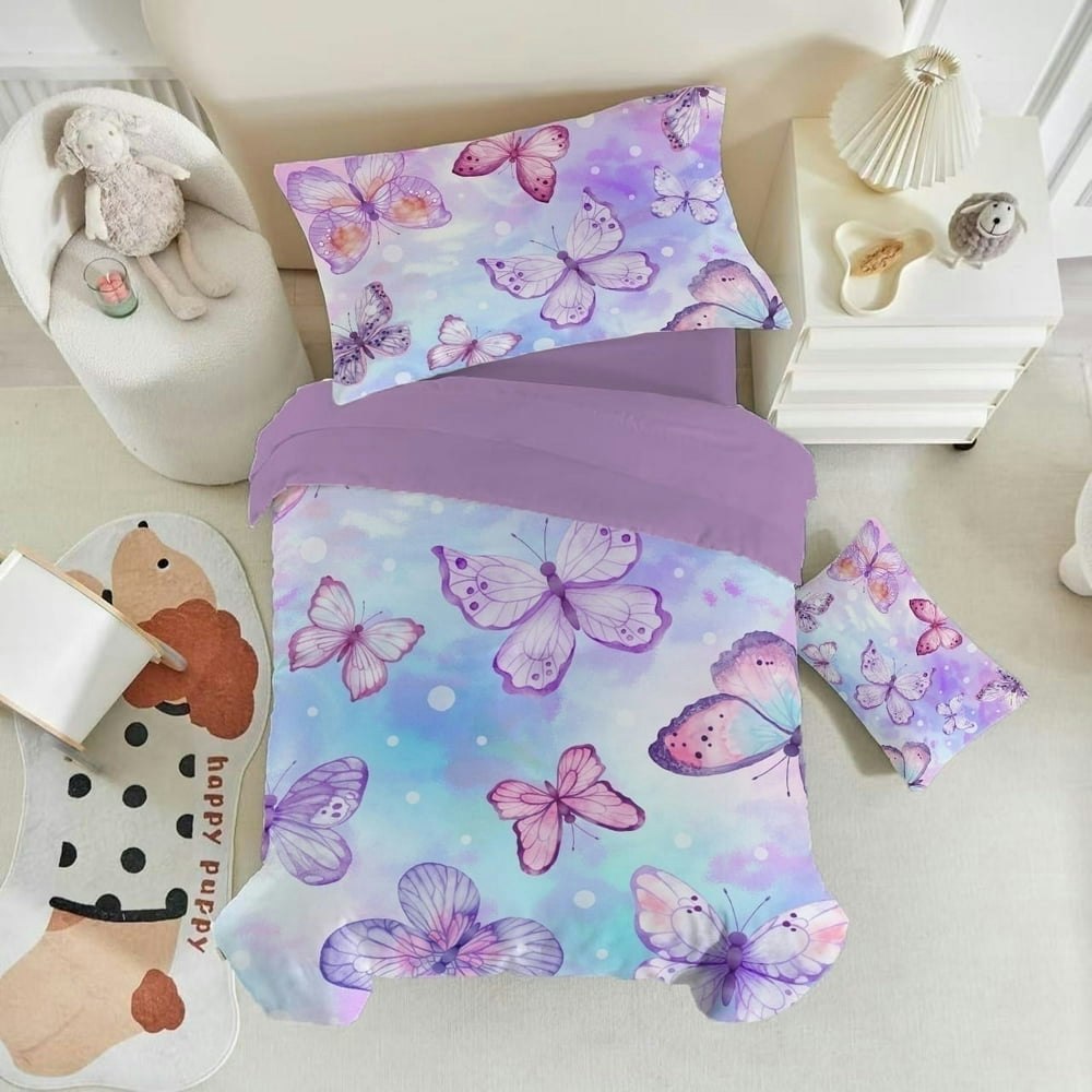 Tie-Dye Butterfly Toddler Bedding 4-Piece Set: $27.44 Tie-Dye Butterfly Toddler Bedding 4-Piece Set: $27.44