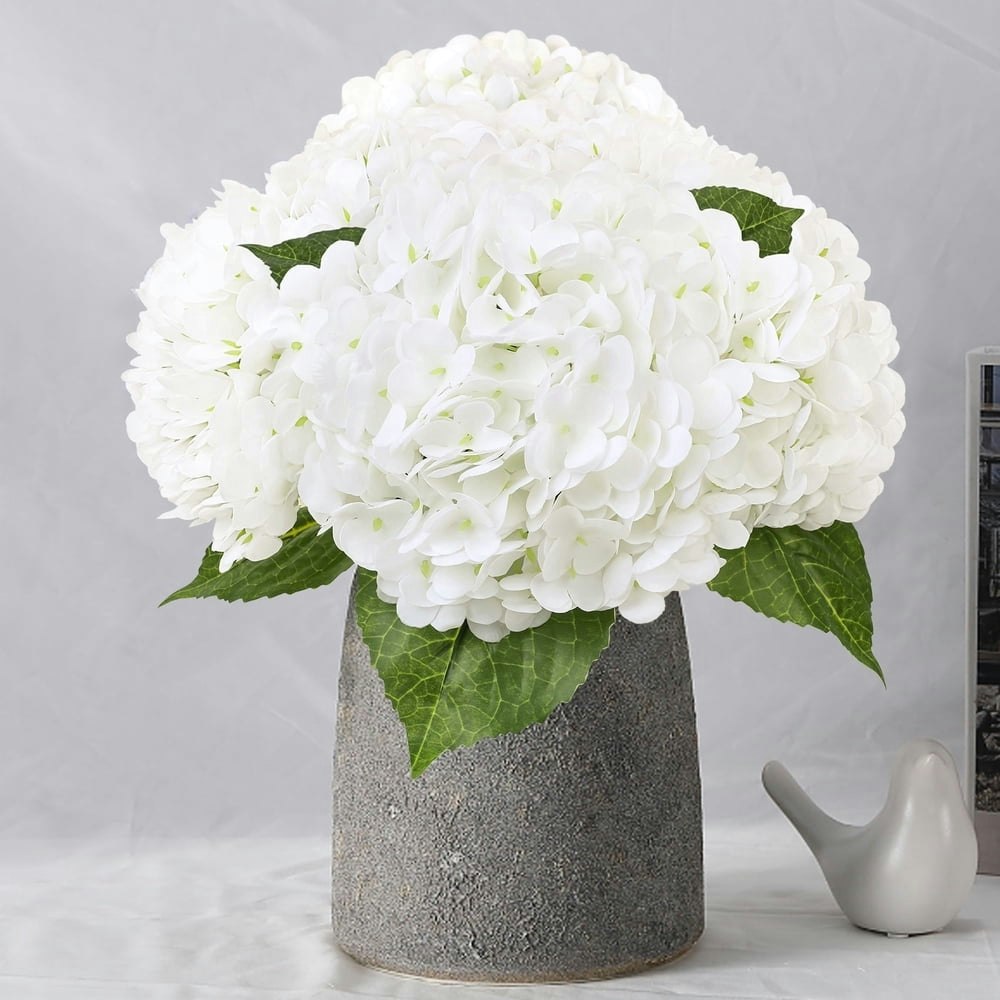 Scidweet 19.3\" Artificial Hydrangea Flowers 4-Pack: $17.09