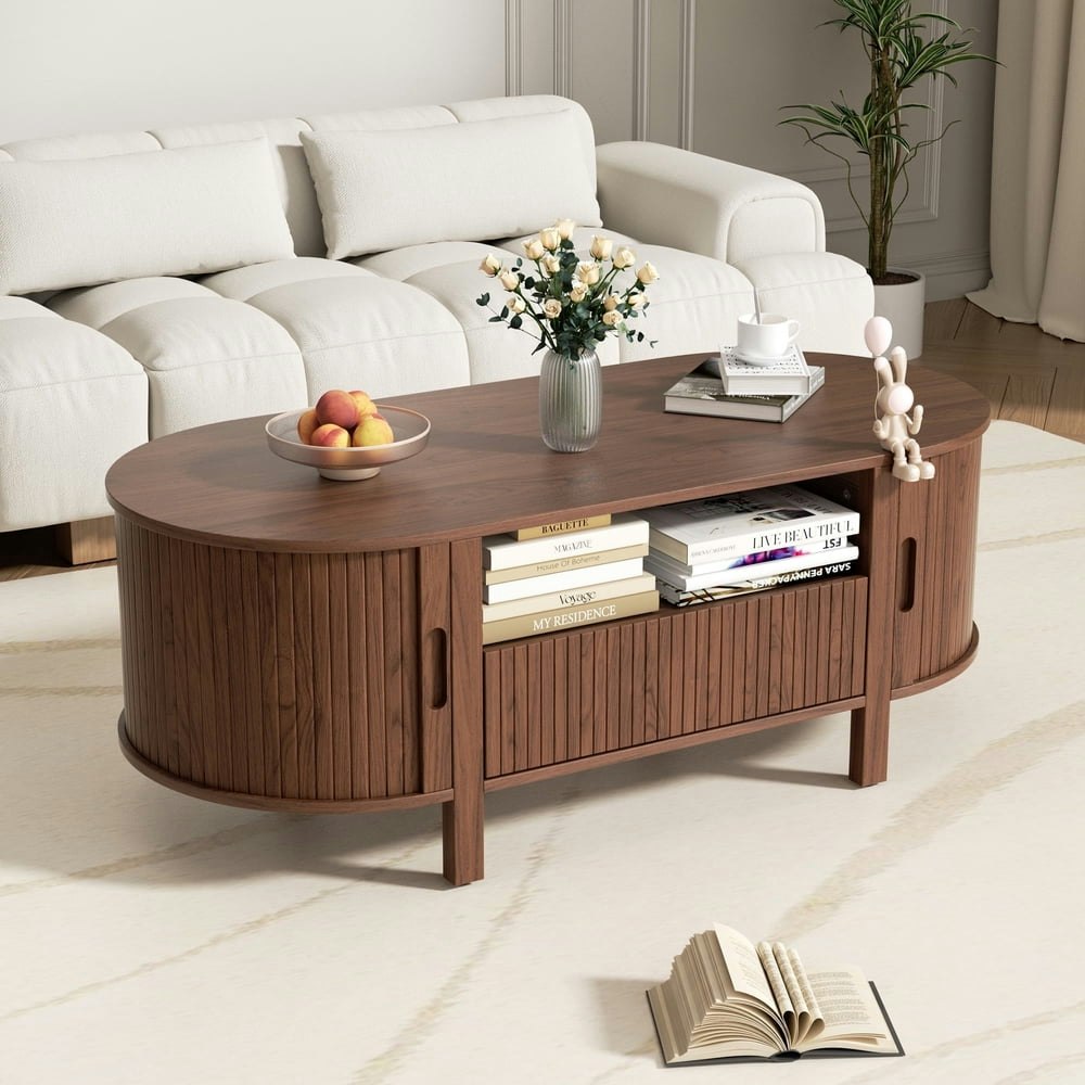 Marnur Mid-Century Modern Coffee Table with Storage: $119.99 Marnur Mid-Century Modern Coffee Table with Storage: $119.99