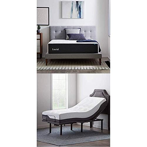 Lucid 14-Inch Split King Plush Gel Memory Foam Mattress and L600 Adjustable Bed Base: $1,554.08 Lucid 14-Inch Split King Plush Gel Memory Foam Mattress and L600 Adjustable Bed Base: $1,554.08