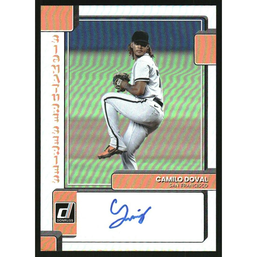 2022 Donruss Signature Series Camilo Doval Baseball Card: $22.50