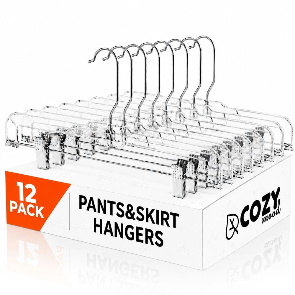 Cozymood 14-Inch Skirt and Pants Hangers 12-Pack: $16.99 Cozymood 14-Inch Skirt and Pants Hangers 12-Pack: $16.99