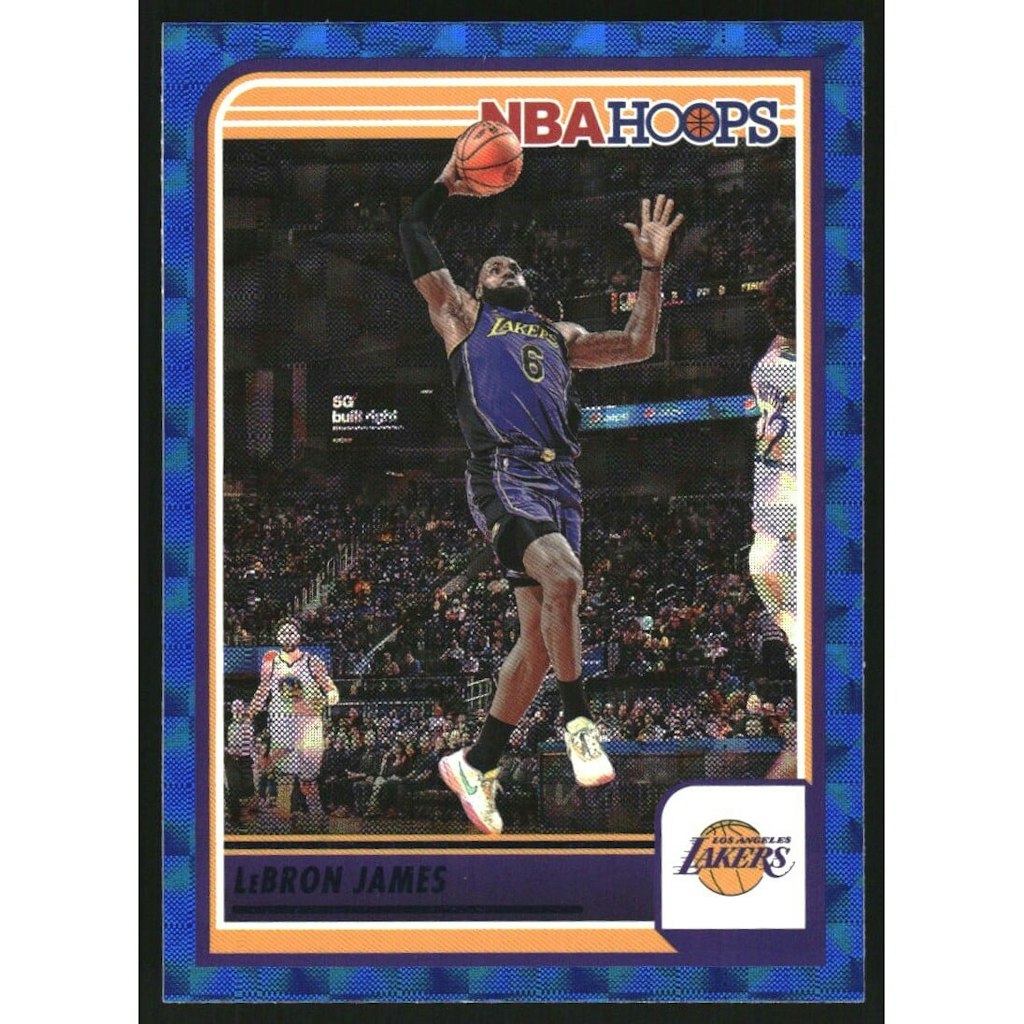 2023-24 Hoops Hyper Blue LeBron James Card #52: $10