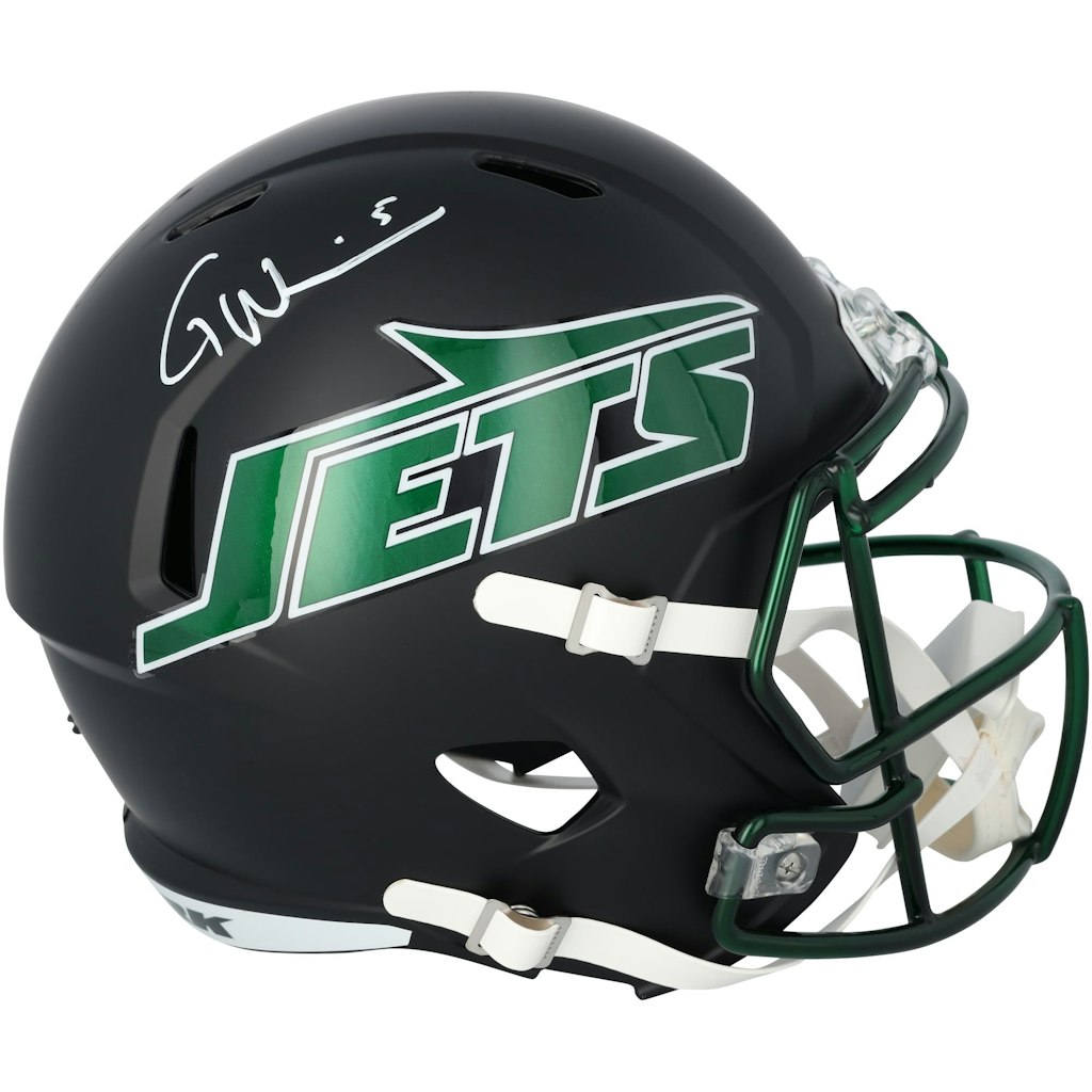 Garrett Wilson Autographed New York Jets 2024 Alternate Speed Replica Helmet: $549.99 Garrett Wilson Autographed New York Jets 2024 Alternate Speed Replica Helmet: $549.99