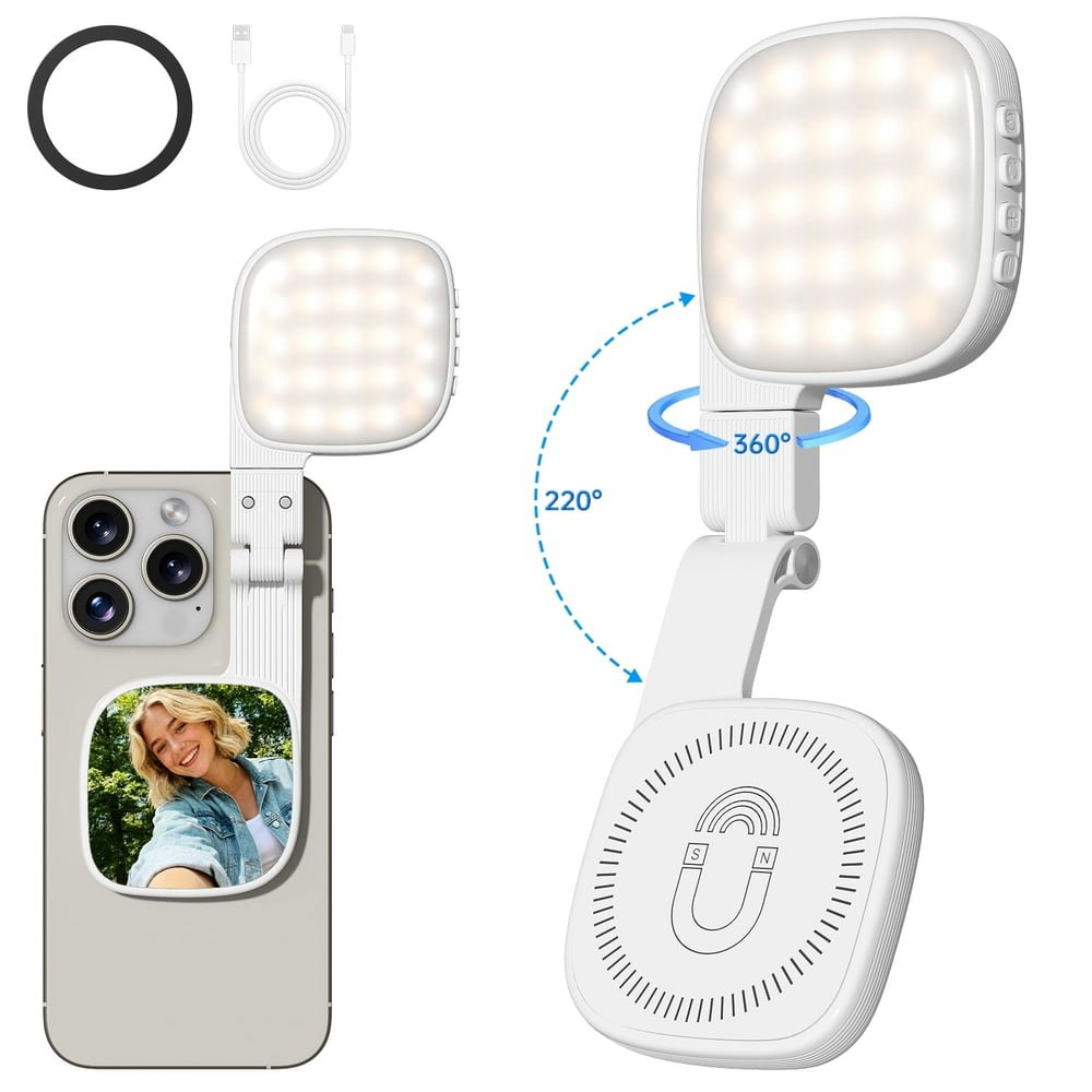 Cshidworld 48-LED Portable Selfie Light with Mirror: $12.59 Cshidworld 48-LED Portable Selfie Light with Mirror: $12.59