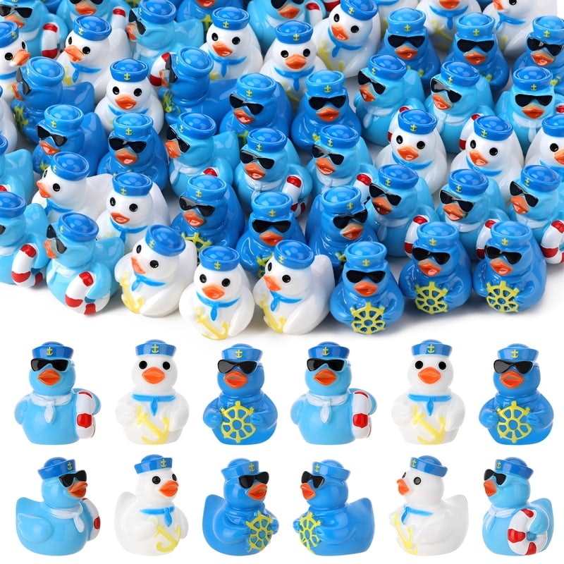 Sixwipe Mini Resin Sailor Cruise Ducks 60-Pack: $10.39