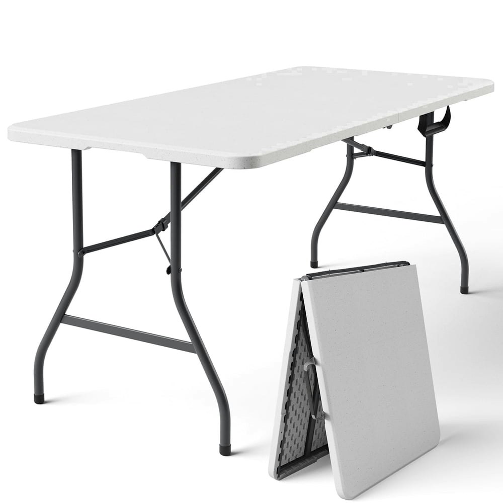 Wasuhe 5-Foot Folding Resin Table: $49.99