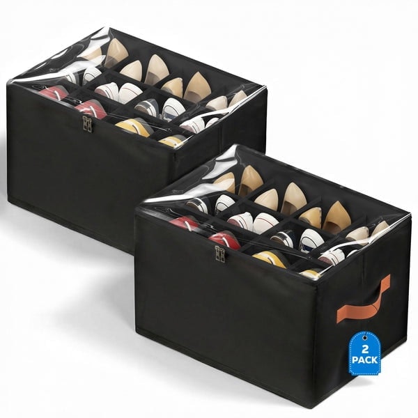Riousery Foldable Shoe Organizer 2-Pack: $19.99 Riousery Foldable Shoe Organizer 2-Pack: $19.99