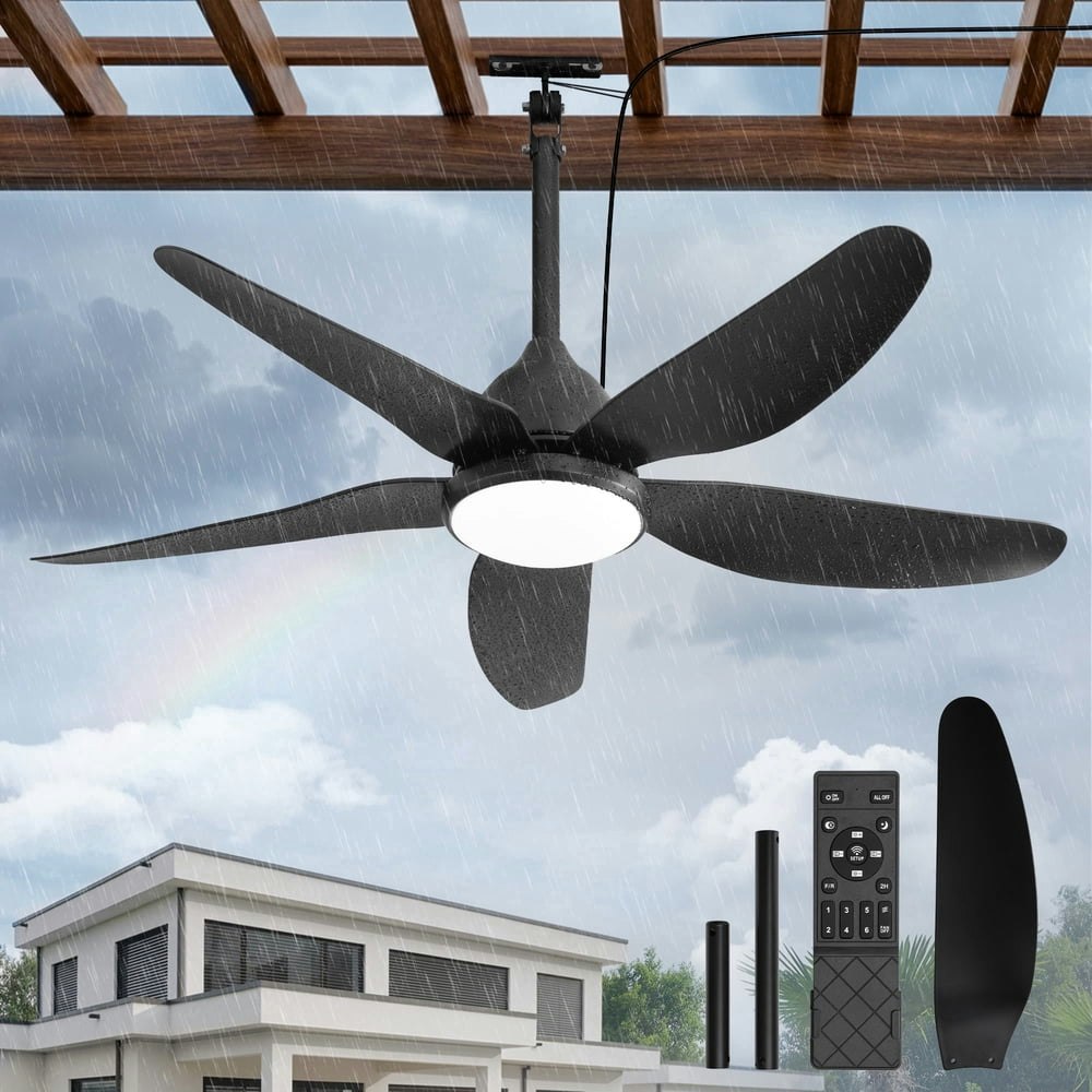Lokivas 46-inch Waterproof Outdoor Ceiling Fan with Light: $98.98 Lokivas 46-inch Waterproof Outdoor Ceiling Fan with Light: $98.98