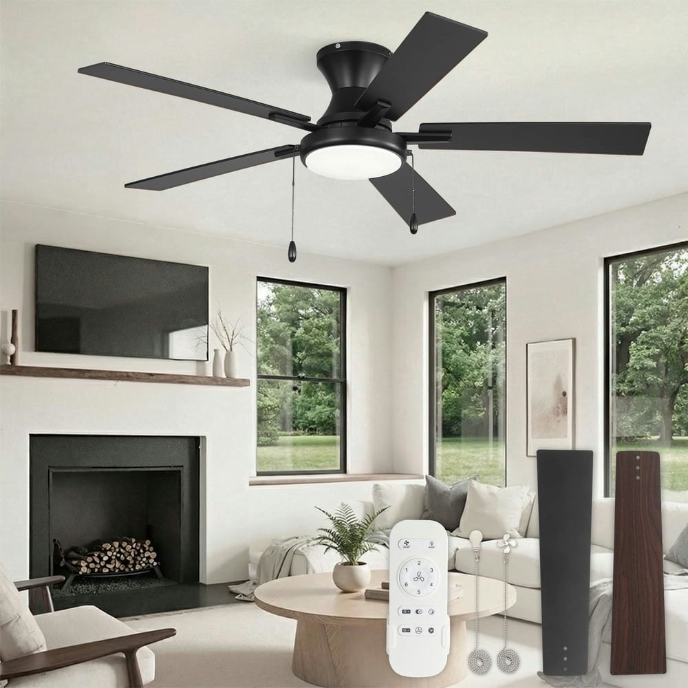 Lokivas 52-inch 6-Speed Modern Ceiling Fan with Light: $68.99 Lokivas 52-inch 6-Speed Modern Ceiling Fan with Light: $68.99